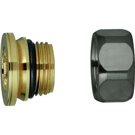 Raccord à vis Grohe 45044 1/2 pouce graphite dur brossé