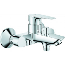 Mitigeur monocommande de bain BauEdge 23604_1 Montage mural chromé