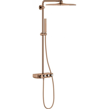 Système de douche Grohe EUPH SmCon 310 m Thermostat pour montage mural-mon wa sun brossé
