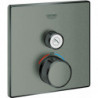 Termostato GROHTHERM SMARTCONTROL angular, 1 válvula de cierre grafito duro cepillado GROHE