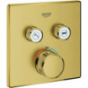 Termostato GROHTHERM SMARTCONTROL angular, 2 válvulas de cierre cool sunrise cepillado GROHE