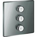 Vanne à encastrer GROHTHERM SMARTCONTROL angulaire, 3 voies graphite dur GROHE