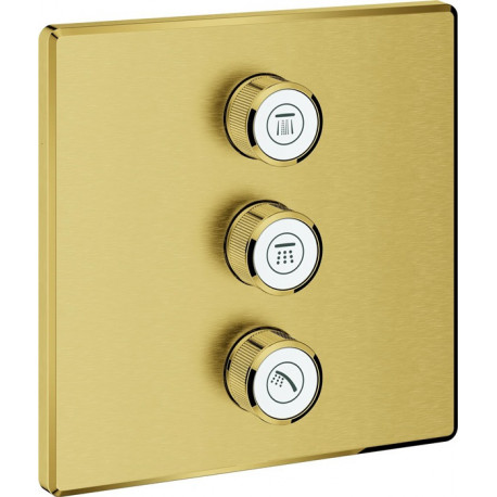 Vanne à encastrer GROHTHERM SMARTCONTROL angulaire, triple cool sunrise brossé GROHE