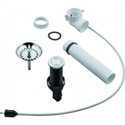 GROHE set de vidage 40986 push excentrique pour éviers de cuisine, acier inoxydable