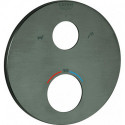 Rosace Grohe 49075 rond pour THM-FMS graphite dur brossé