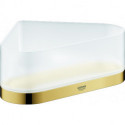 Etagère de douche d'angle SELECTION avec support or brillant