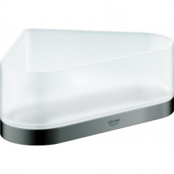 Etagère de douche d'angle SELECTION avec support graphite dur