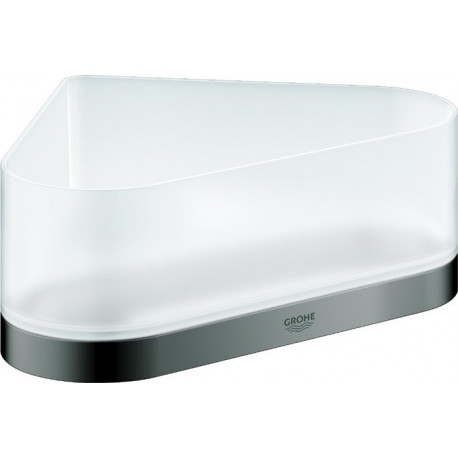 Etagère de douche d'angle SELECTION avec support graphite dur