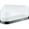 Etagère de douche d'angle SELECTION avec support graphite dur