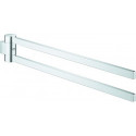 Porte-serviettes GROHE SELECTION 400mm. rigide 2 bras chromé