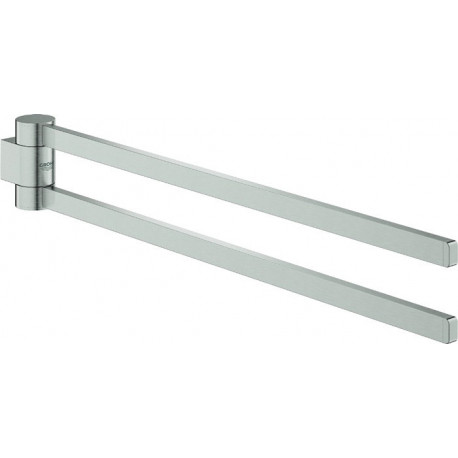 Porte-serviettes GROHE SELECTION 400mm. rigide 2 bras acier