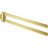 Porte-serviettes GROHE SELECTION 400mm. rigide 2 bras or brillant