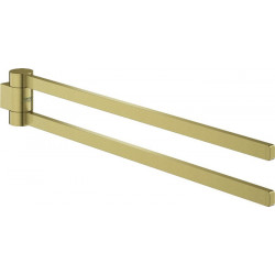 Porte-serviettes GROHE SELECTION 400 noir 2 bras or brillant brossé