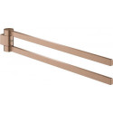 Porte-serviettes GROHE SELECTION 400 noir 2 bras or rose vif brossé
