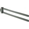 Porte-serviettes GROHE SELECTION 400 noir 2 bras graphite dur brossé