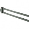 Porte-serviettes GROHE SELECTION 400 noir 2 bras graphite dur brossé