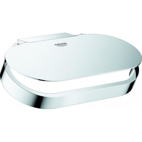 Porte papier toilette Grohe SELECTION avec couvercle chromé
