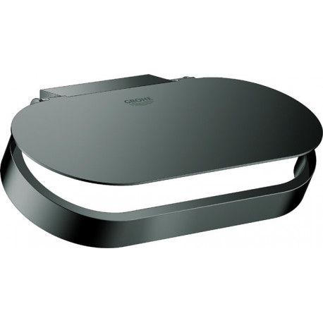 Porte papier toilette Grohe SELECTION avec couvercle graphite dur