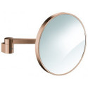 Miroir grossissant Grohe SELECTION grossissement 7x or rose vif brossé