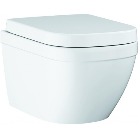 WC suspendu à fond creux Euro Ceramique 39693 couvercle Soft Close blanc alpin