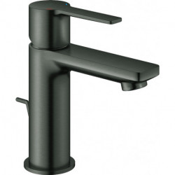 Mitigeur de lavabo monocommande LINEARE DN 15 avec vidage à tirette 1 1/4 pouce XSlim graphite dur