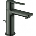 Mitigeur de lavabo monocommande LINEARE DN 15 avec vidage à tirette 1 1/4 pouce XSlim graphite dur