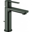 Mitigeur de lavabo monocommande LINEARE DN 15 avec vidage à tirette1 1/4 pouce Slim graphite dur