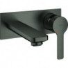 Mitigeur lavabo 2 trous LINEARE DN 15 Stm 110 saillie 149mm graphite dur