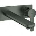 Mitigeur lavabo 2 trous LINEARE DN 15 Stm 110 saillie 207mm graphite dur