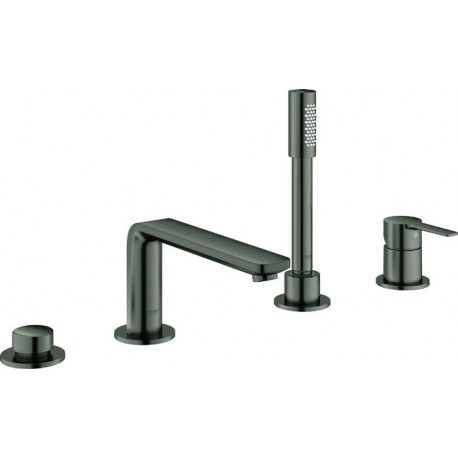 Set mitigeur de baignoire Grohe 4L LINEAR EH avec frein à main. Sena ha graphite brossé