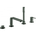 Set mitigeur de baignoire Grohe 4L LINEAR EH avec frein à main. Sena ha graphite brossé