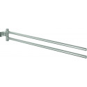 Porte-serviettes GROHE ESSENTIALS CUBE 439mm. 2-bras. rigide acier