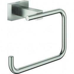 Porte-rouleau WC Grohe ESSENTIALS CUBE sans couvercle acier