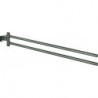 Porte-serviettes GROHE ESSENTIALS CUBE 439mm 2-bras noir ha graphite brossé