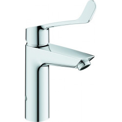 Mitigeur lavabo EUROSMART M-Size long Levier anti-brûlure chromé