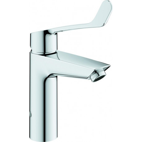Mitigeur lavabo EUROSMART M-Size long Levier anti-brûlure chromé