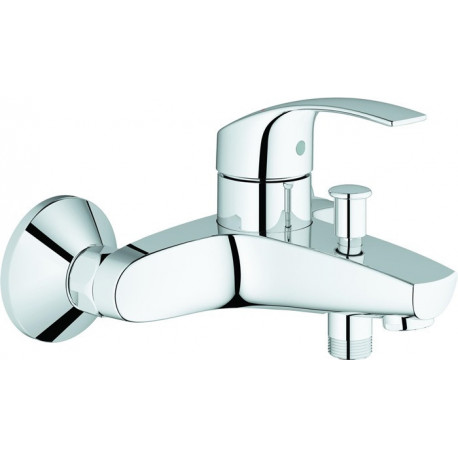 Mitigeur monocommande bain EUROSMART DN 15 Montage mural chromé