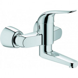 Mitigeur lavabo EUROECO SPEZIAL DN 15 saillie 214mm absp S-Connexions chromé 