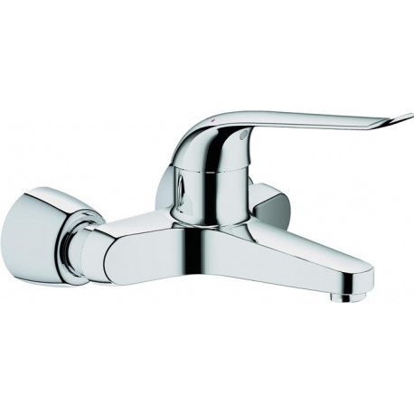 Mitigeur lavabo EUROECO SPEZIAL DN 15 saillie 221mm absp S-Connexions chromé 
