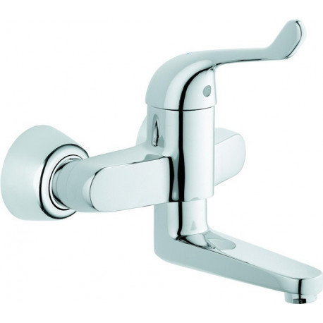 Mitigeur de sécurité lavabo EUROECO SPEZIAL DN 15 saillie 196 mm chromé GROHE 