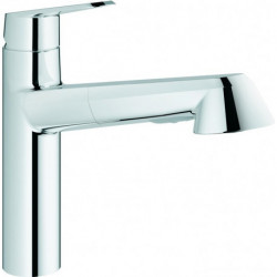Mitigeur d'évier EURODISC C DN 15 SpClean Mousseur chromé 