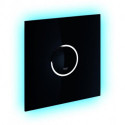 Plaque de protection Grohe ONDUS DIGITEC LIGHT a verre de sécurité 200x200mm Velours noir