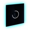 Plaque de protection Grohe ONDUS DIGITEC LIGHT a verre de sécurité 200x200mm Velours noir