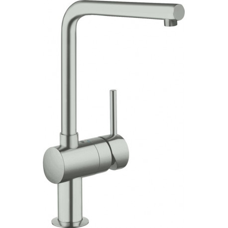 Mitigeur d'évier Minta bec en L graphite dur GROHE
