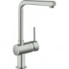 Mitigeur d'évier Minta bec en L graphite dur GROHE