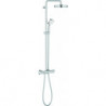 Système de douche Grohe. Thermostat TEMPESTA COSMOPOL Sys 2 m pour montage mural chrome