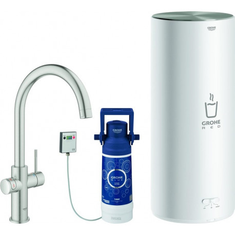 Robinet RED DUO avec Boiler L-Size. C-sortie acier