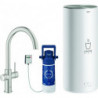 Robinet RED DUO avec Boiler L-Size. C-sortie acier