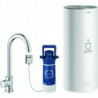 Robinet RED MONO avec Boiler L-Size. C-sortie chromé