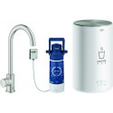 Robinet RED MONO avec Boiler M-Size. C-sortie acier